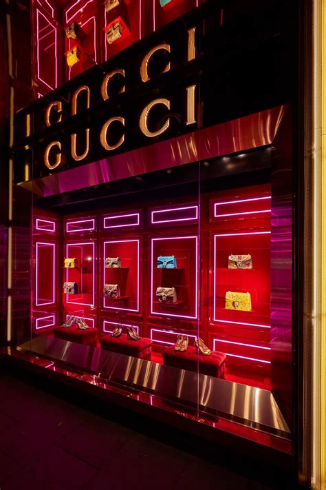 gucci store interior|gucci visual merchandising.